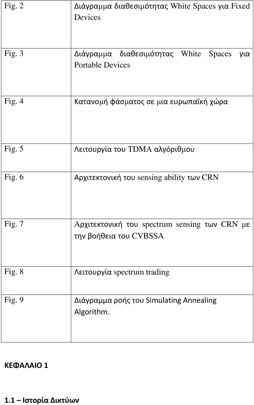 5 Λειτουργία του TDMA αλγόριθµου Fig. 6 Αρχιτεκτονική του sensing ability των CRN Fig.
