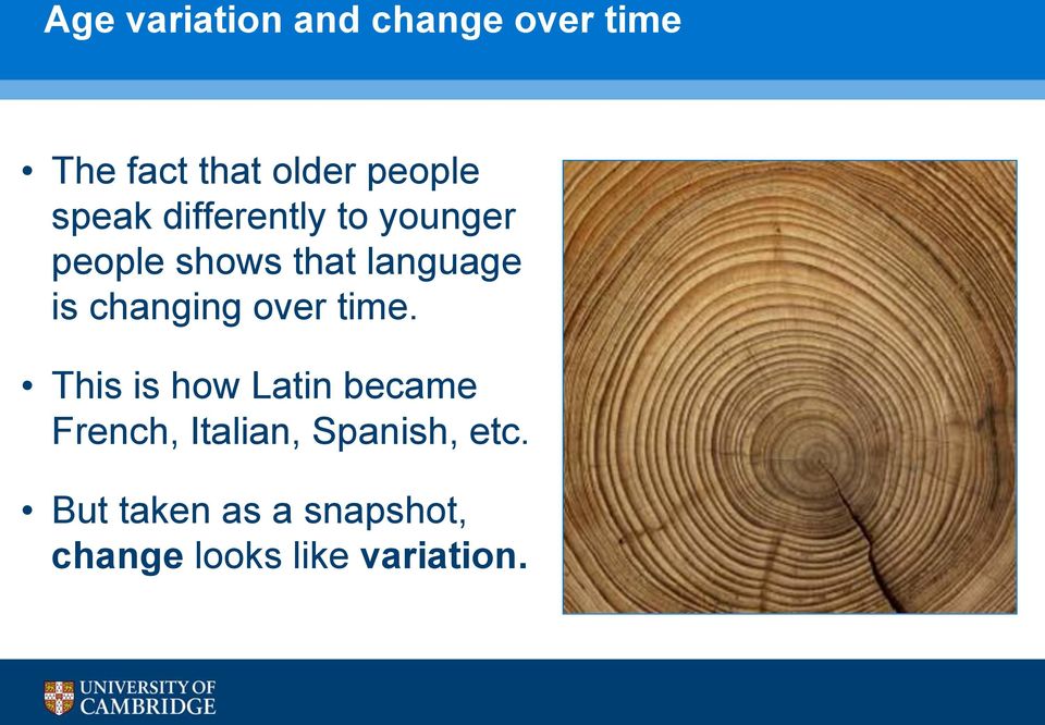 changing over time.