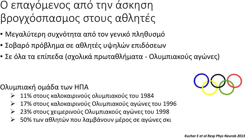 των ΗΠΑ 11% στους καλοκαιρινούς ολυμπιακούς του 1984 17% στους καλοκαιρινούς Ολυμπιακούς αγώνες του 1996 23% στους