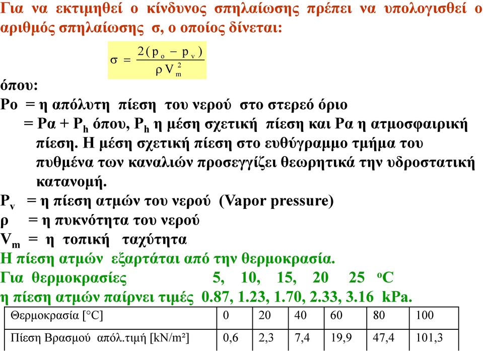 Η μέση σχετική πίεση στο ευθύγραμμο τμήμα του πυθμένα των καναλιών προσεγγίζει θεωρητικά την υδροστατική κατανομή.