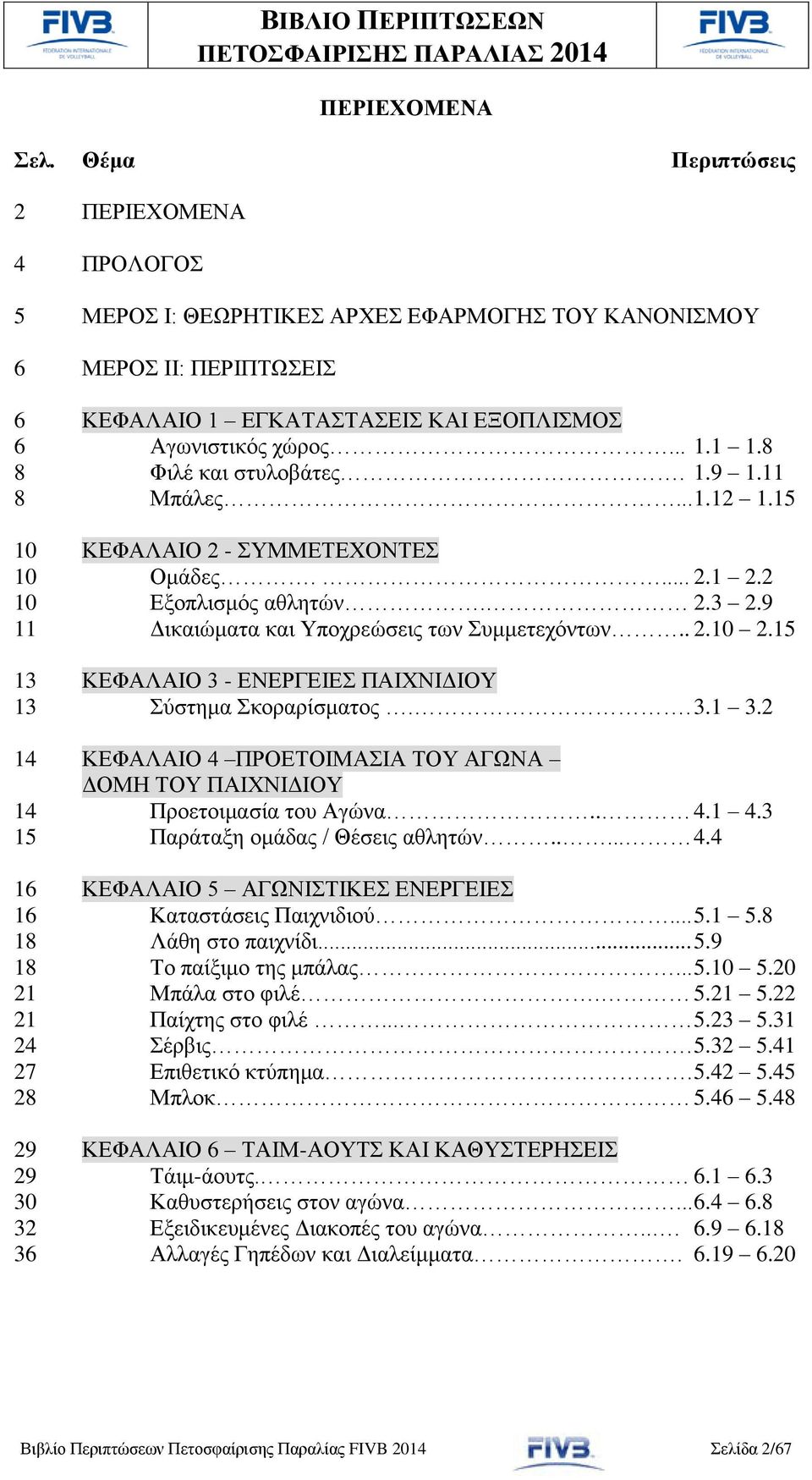 15 13 ΚΕΦΑΛΑΙΟ 3 - ΕΝΕΡΓΕΙΕΣ ΠΑΙΧΝΙΔΙΟΥ 13 Σύστημα Σκοραρίσματος.. 3.1 3.2 14 ΚΕΦΑΛΑΙΟ 4 ΠΡΟΕΤΟΙΜΑΣΙΑ ΤΟΥ ΑΓΩΝΑ ΔΟΜΗ ΤΟΥ ΠΑΙΧΝΙΔΙΟΥ 14 Προετοιμασία του Αγώνα.. 4.1 4.