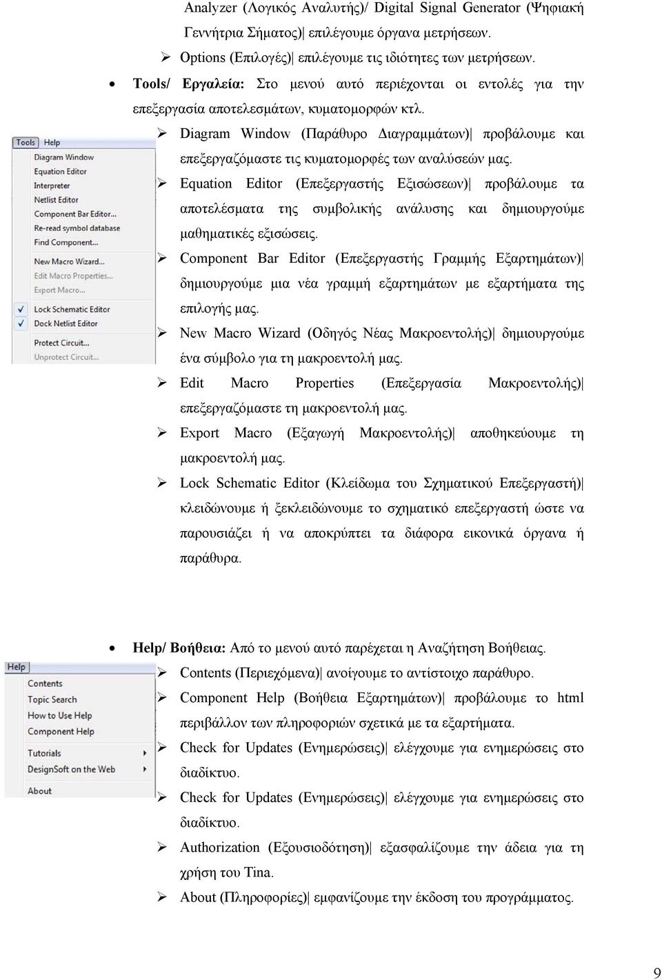 Diagram Window (Παράθυρο Διαγραμμάτων) προβάλουμε και επεξεργαζόμαστε τις κυματομορφές των αναλύσεών μας.