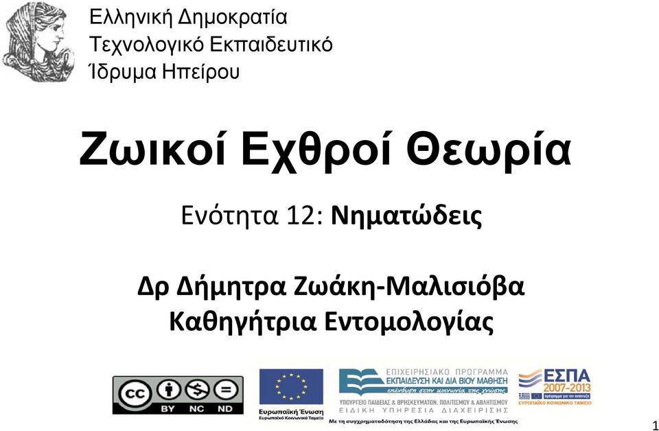 Εχθροί Θεωρία Ενότητα 12: Νηματώδεις