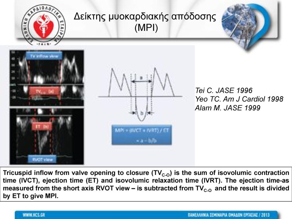 contraction time (IVCT), ejection time (ET) and isovolumic relaxation time (IVRT).