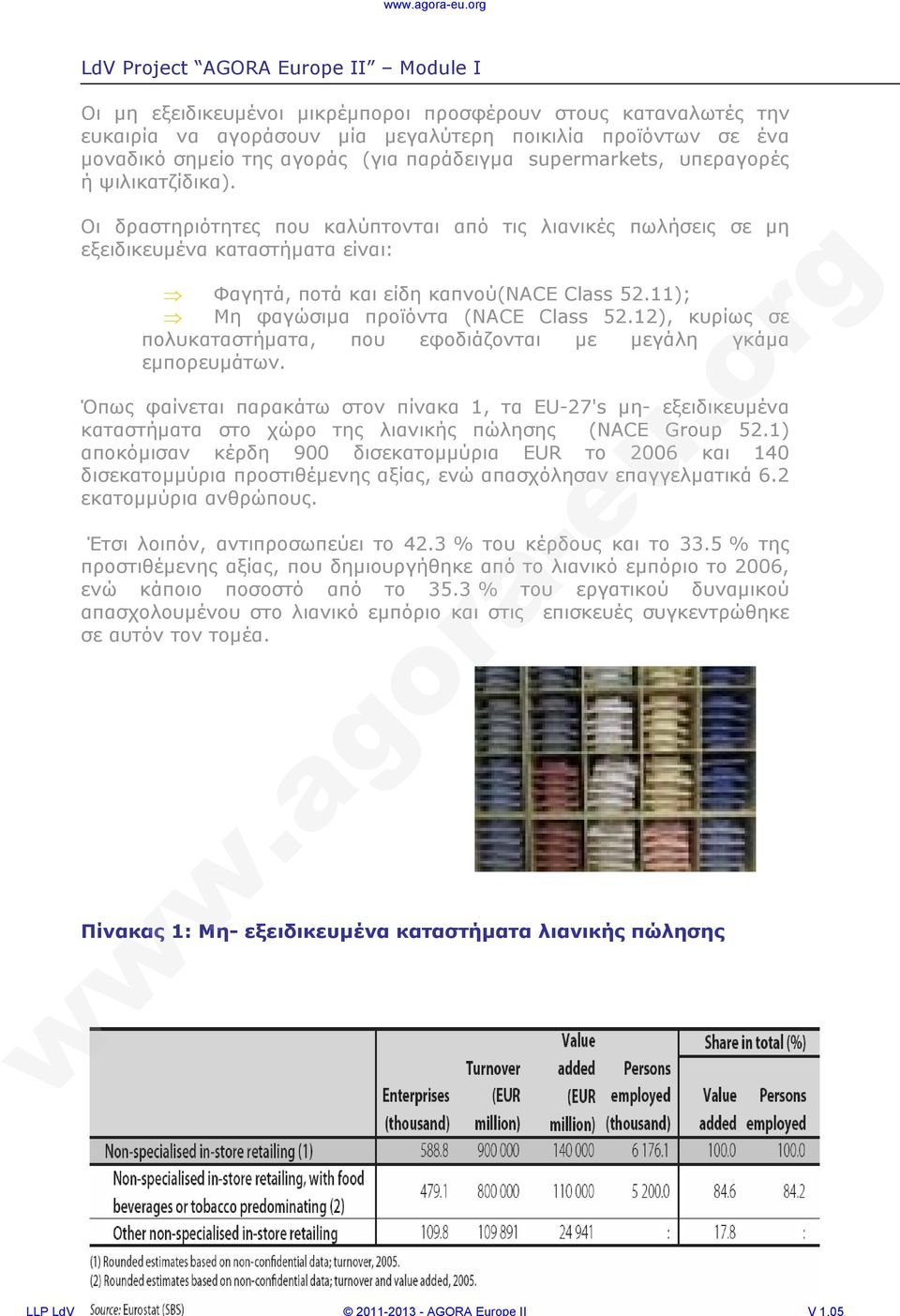 12), κυρίως σε πολυκαταστήματα, που εφοδιάζονται με μεγάλη γκάμα εμπορευμάτων.