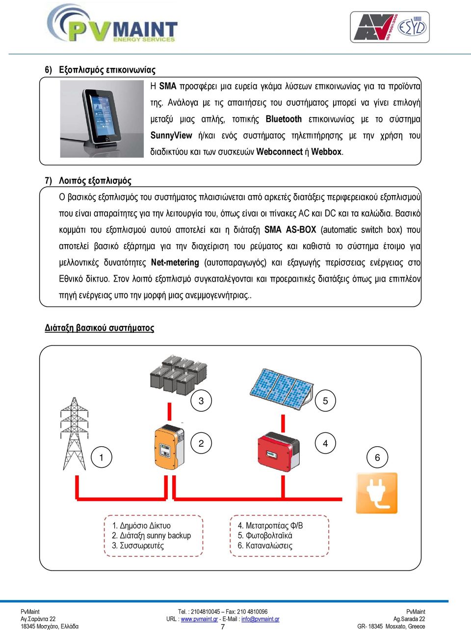 διαδικτύου και των συσκευών Webconnect ή Webbox.