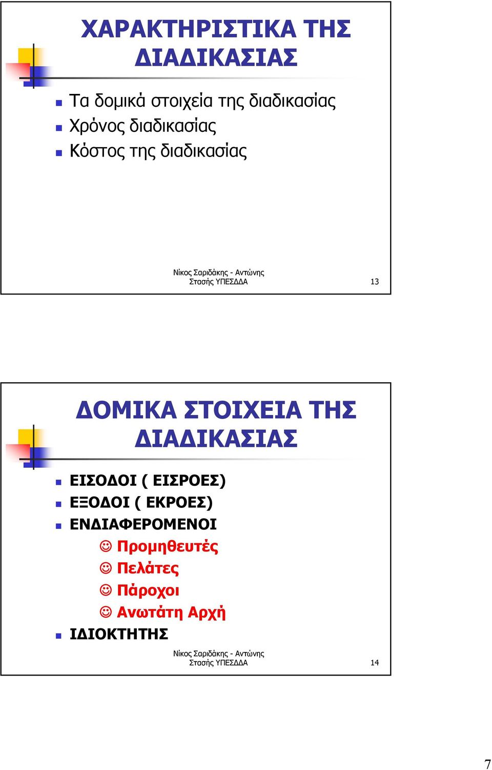 13 ΔΟΜΚΑ ΟΧΑ ΔΑΔΚΑΑ ΟΔΟ ( ΡΟ) ΞΟΔΟ ( ΚΡΟ) ΝΔΑΦΡΟΜΝΟ