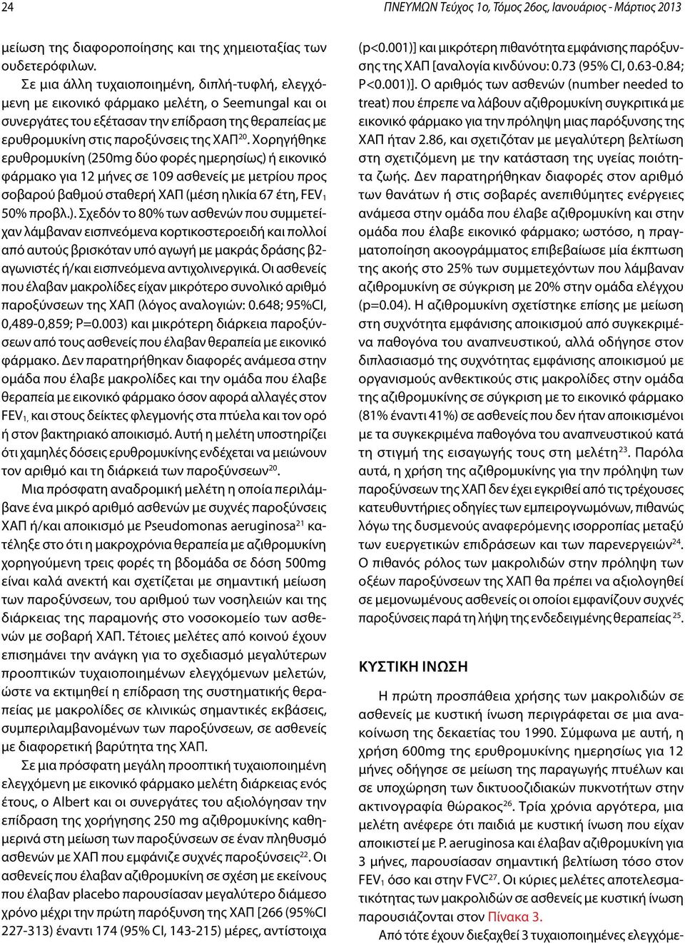 Χορηγήθηκε ερυθρομυκίνη (250mg δύο φορές ημερησίως) 