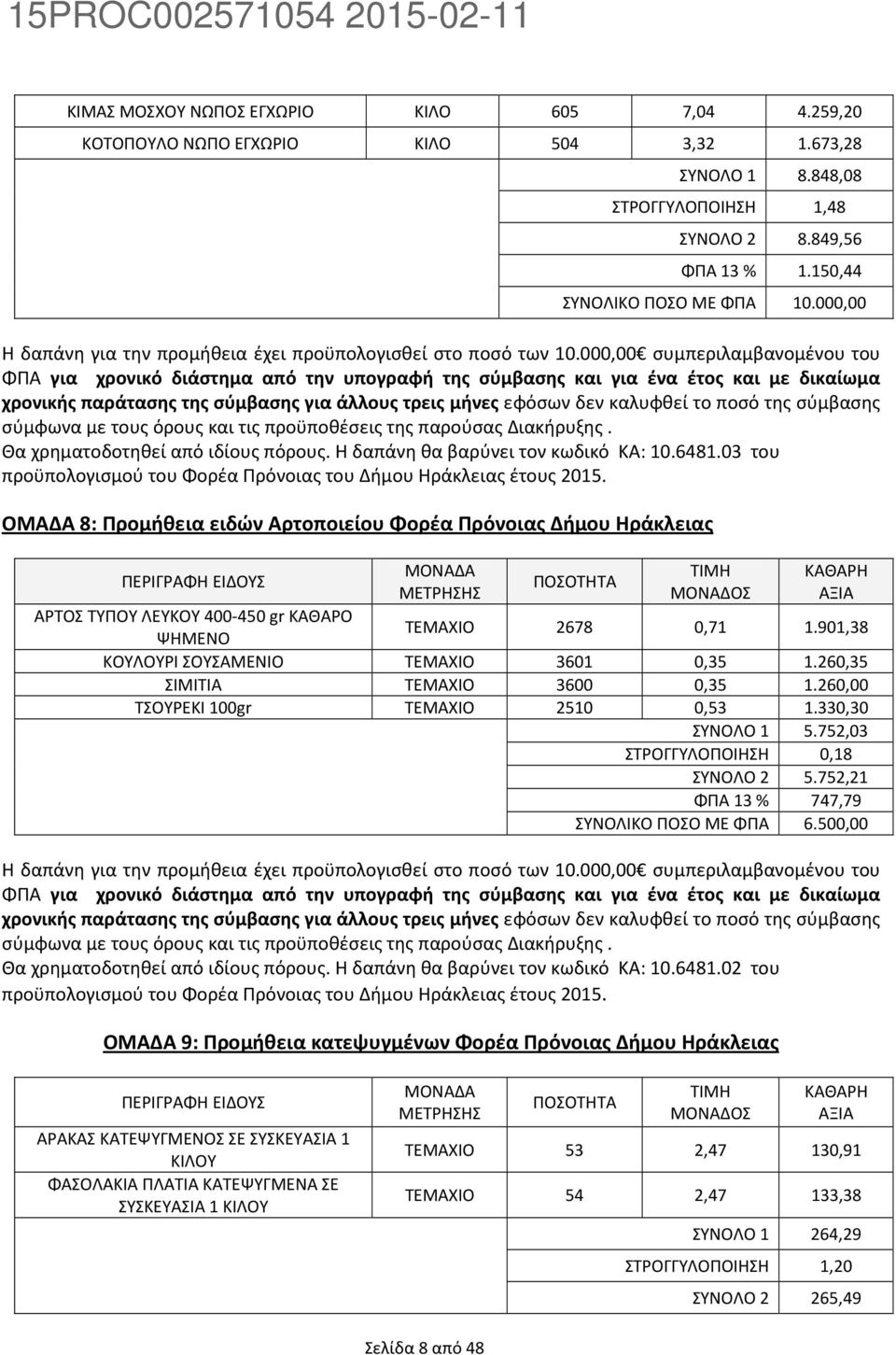000,00 συμπεριλαμβανομένου του ΦΠΑ για χρονικό διάστημα από την υπογραφή της σύμβασης και για ένα έτος και με δικαίωμα χρονικής παράτασης της σύμβασης για άλλους τρεις μήνες εφόσων δεν καλυφθεί το