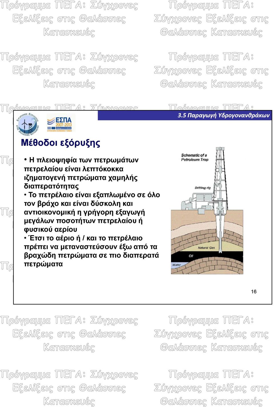 αντιοικονομική η γρήγορη εξαγωγή μεγάλων ποσοτήτων πετρελαίου ή φυσικού αερίου Έτσι το αέριο ή