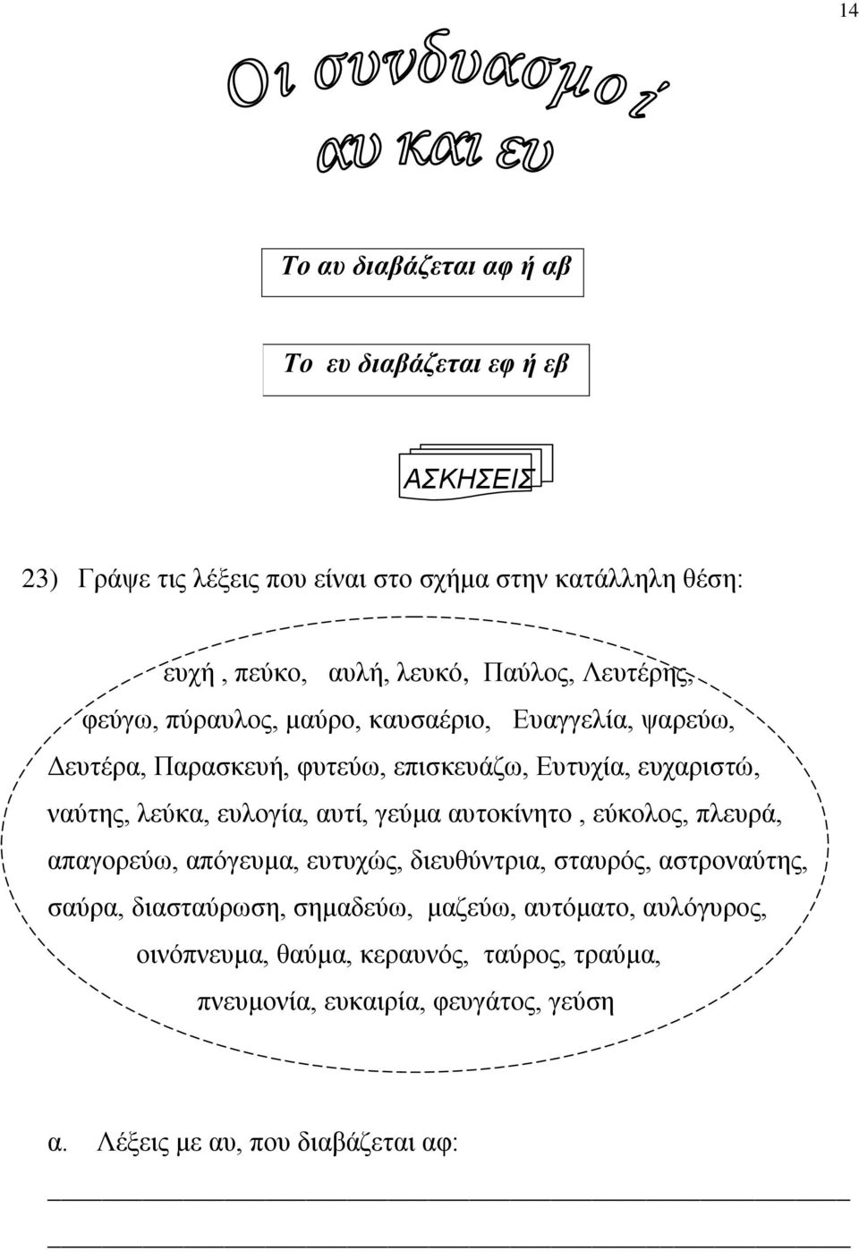 λεύκα, ευλογία, αυτί, γεύμα αυτοκίνητο, εύκολος, πλευρά, απαγορεύω, απόγευμα, ευτυχώς, διευθύντρια, σταυρός, αστροναύτης, σαύρα, διασταύρωση,