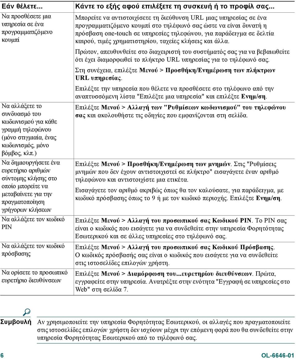 ορίσετε το προσωπικό ευρετήριο διευθύνσεων Κάντε το εξής αφού επιλέξετε τη συσκευή ή το προφίλ σας.