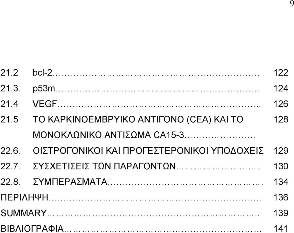 CA15-3 22.6. ΟΙΣΤΡΟΓΟΝΙΚΟΙ ΚΑΙ ΠΡΟΓΕΣΤΕΡΟΝΙΚΟΙ ΥΠΟ ΟΧΕΙΣ 129 22.7.