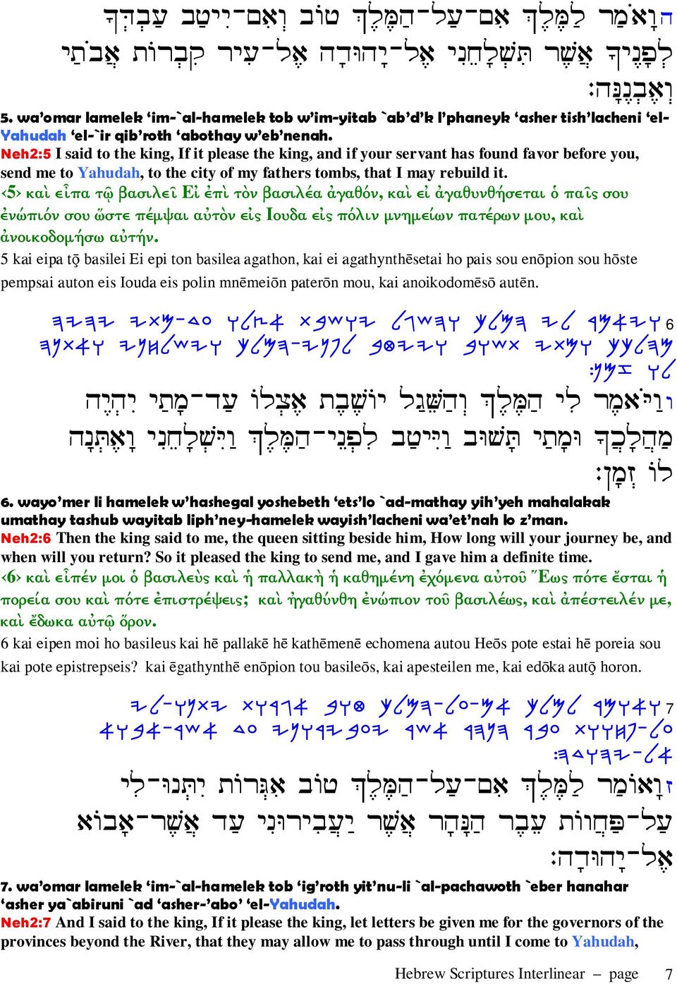 Neh2:5 I said to the king, If it please the king, and if your servant has found favor before you, send me to Yahudah, to the city of my fathers tombs, that I may rebuild it.