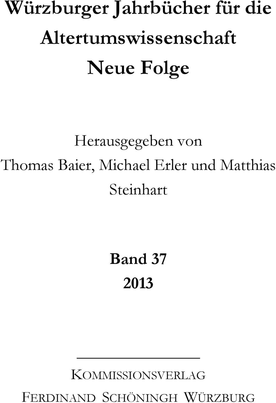 von Thomas Baier, Michael Erler und Matthias