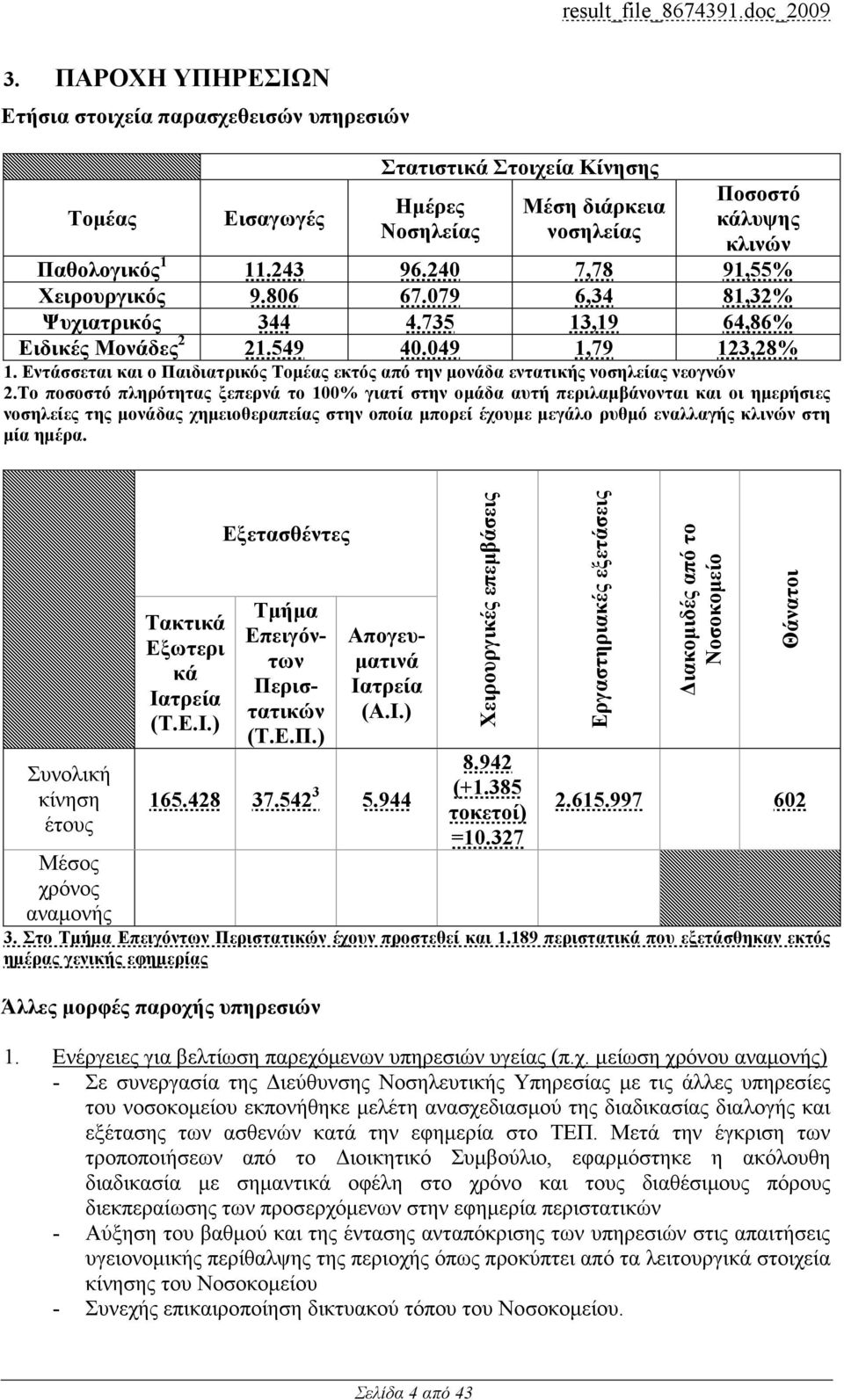 Εντάσσεται και ο Παιδιατρικός Τοµέας εκτός από την µονάδα εντατικής νοσηλείας νεογνών 2.