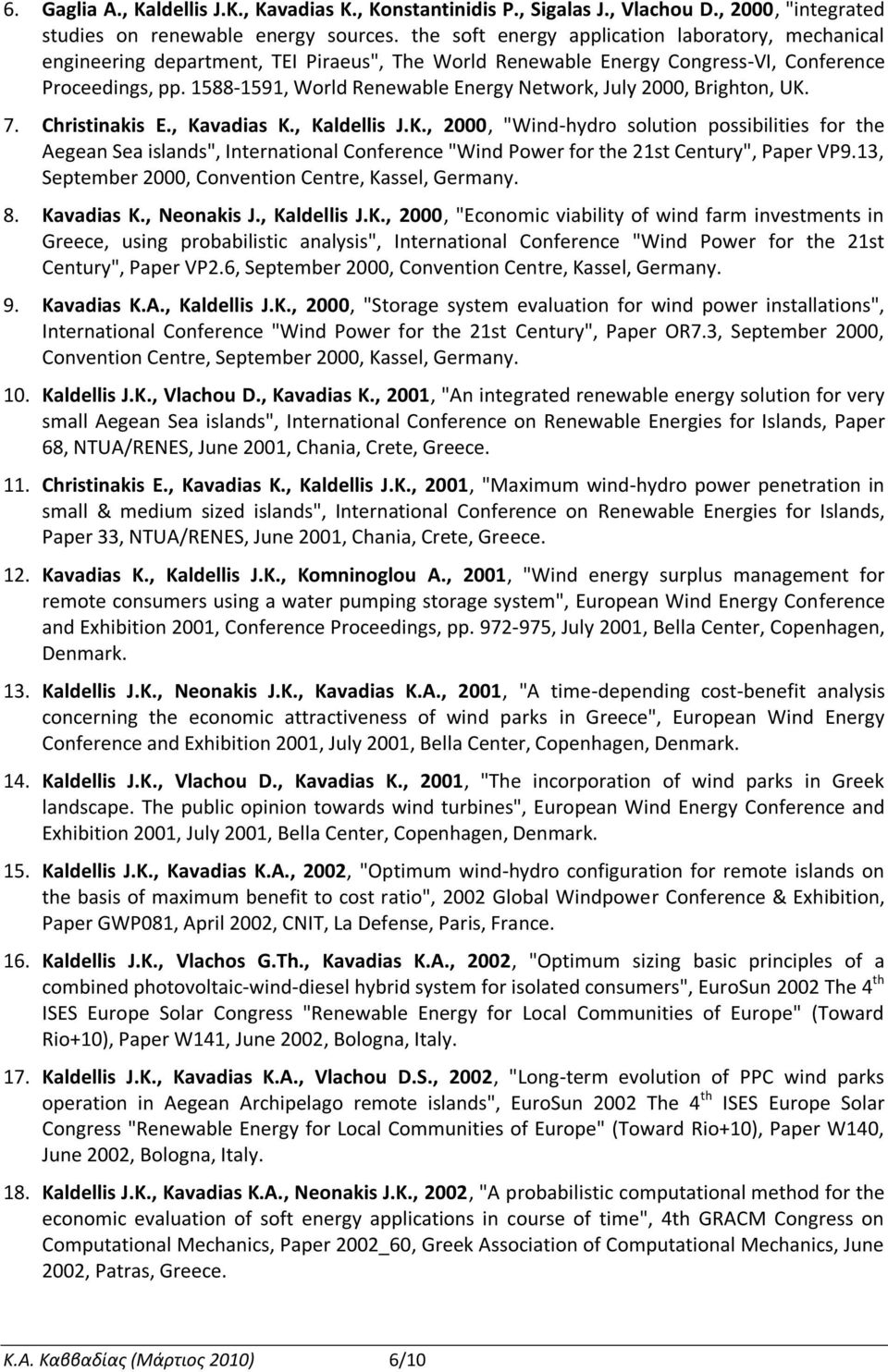 1588-1591, World Renewable Energy Network, July 2000, Brighton, UK.