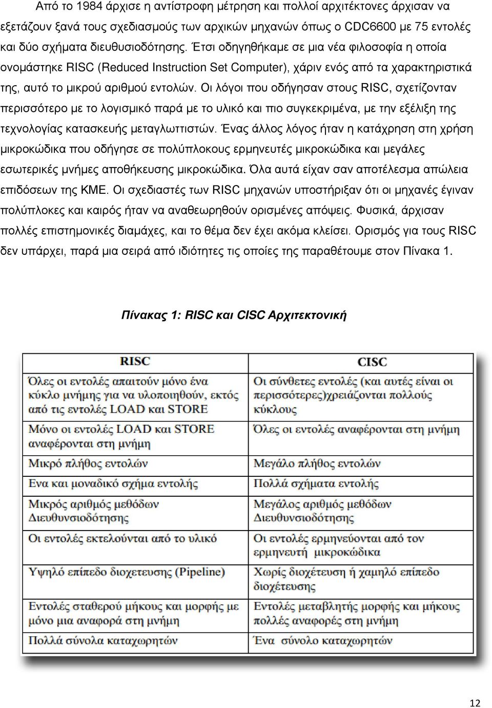 Οι λόγοι που οδήγησαν στους RISC, σχετίζονταν περισσότερο με το λογισμικό παρά με το υλικό και πιο συγκεκριμένα, με την εξέλιξη της τεχνολογίας κατασκευής μεταγλωττιστών.