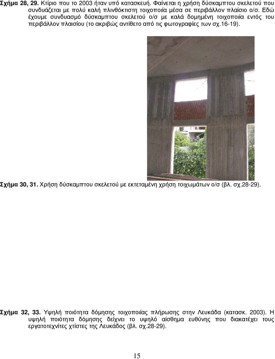 Εδώ έχουμε συνδυασμό δύσκαμπτου σκελετού ο/σ με καλά δομημένη τοιχοποιία εντός του περιβάλλον πλαισίου (το ακριβώς αντίθετο από τις φωτογραφίες των σχ.16-19).