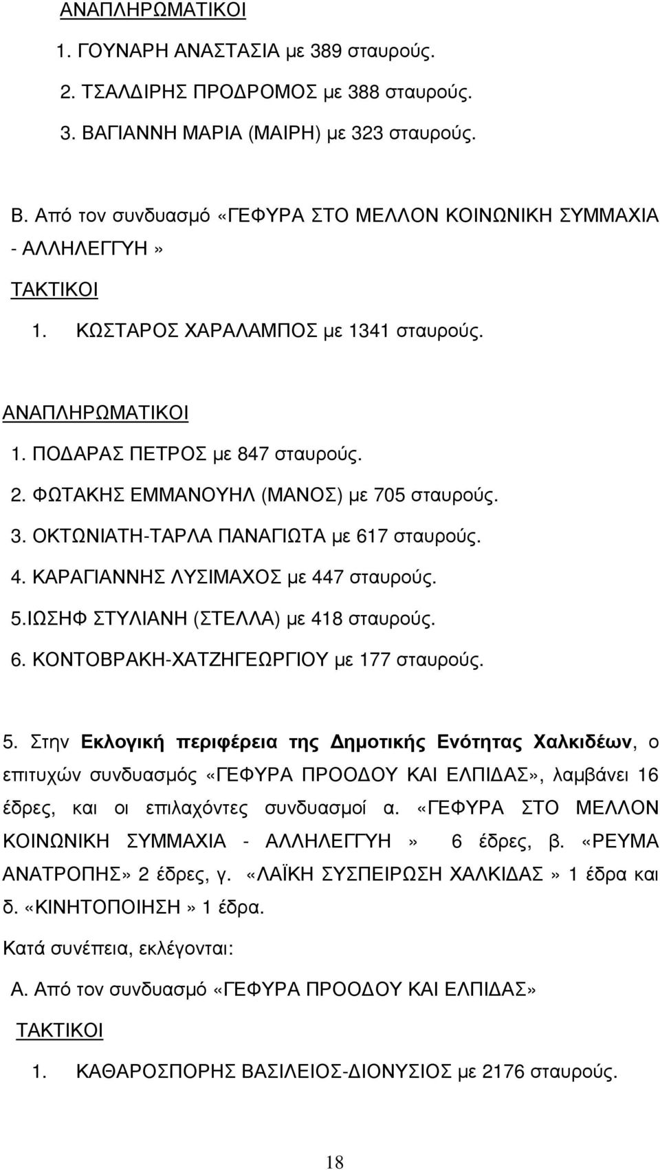 ΚΑΡΑΓΙΑΝΝΗΣ ΛΥΣΙΜΑΧΟΣ µε 447 σταυρούς. 5.