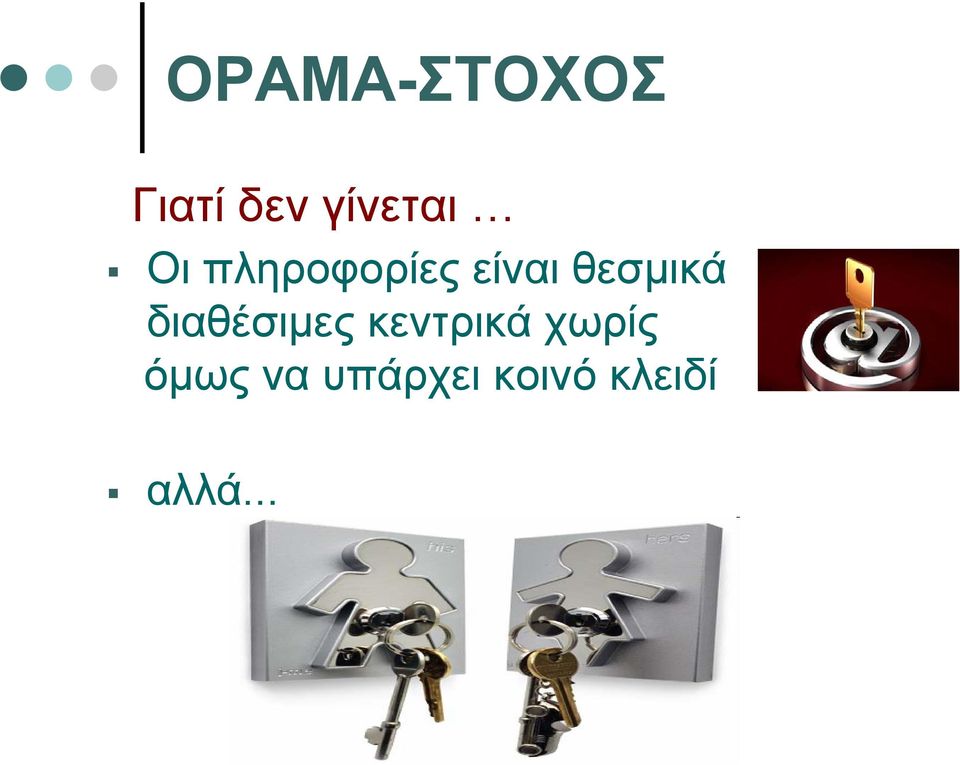 διαθέσιμες κεντρικά χωρίς όμως