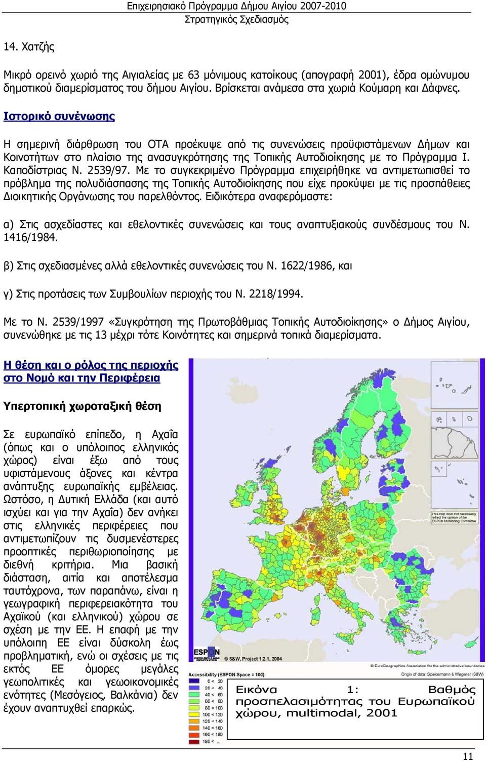 Καποδίστριας Ν. 2539/97.