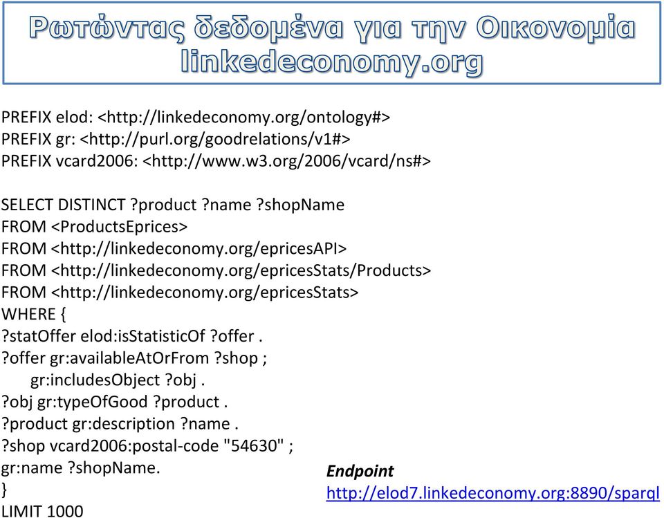 org/epricesapi> FROM <http://linkedeconomy.org/epricesstats/products> FROM <http://linkedeconomy.org/epricesstats> WHERE {?