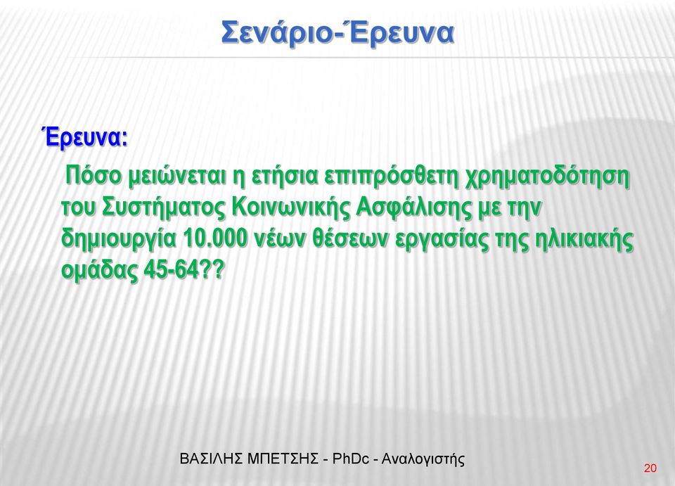 Κοινωνικής Ασφάλισης με την δημιουργία 10.