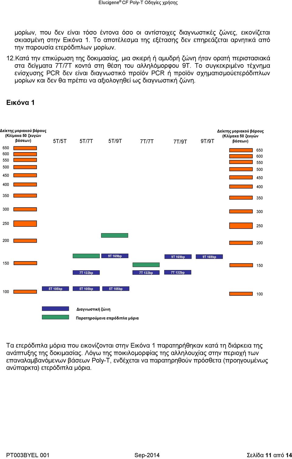 Το συγκεκριμένο τέχνημα ενίσχυσης PCR δεν είναι διαγνωστικό προϊόν PCR ή προϊόν σχηματισμούετερόδιπλων μορίων και δεν θα πρέπει να αξιολογηθεί ως διαγνωστική ζώνη.