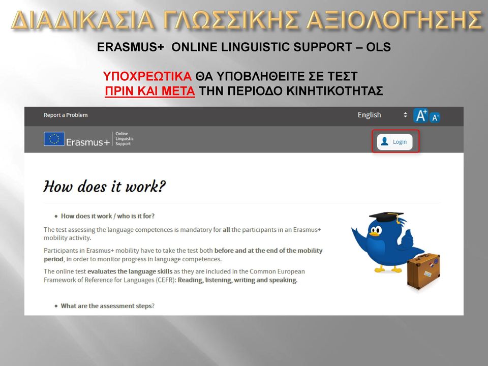 ΥΠΟΒΛΗΘΕΙΤΕ ΣΕ ΤΕΣΤ ΠΡΙΝ ΚΑΙ