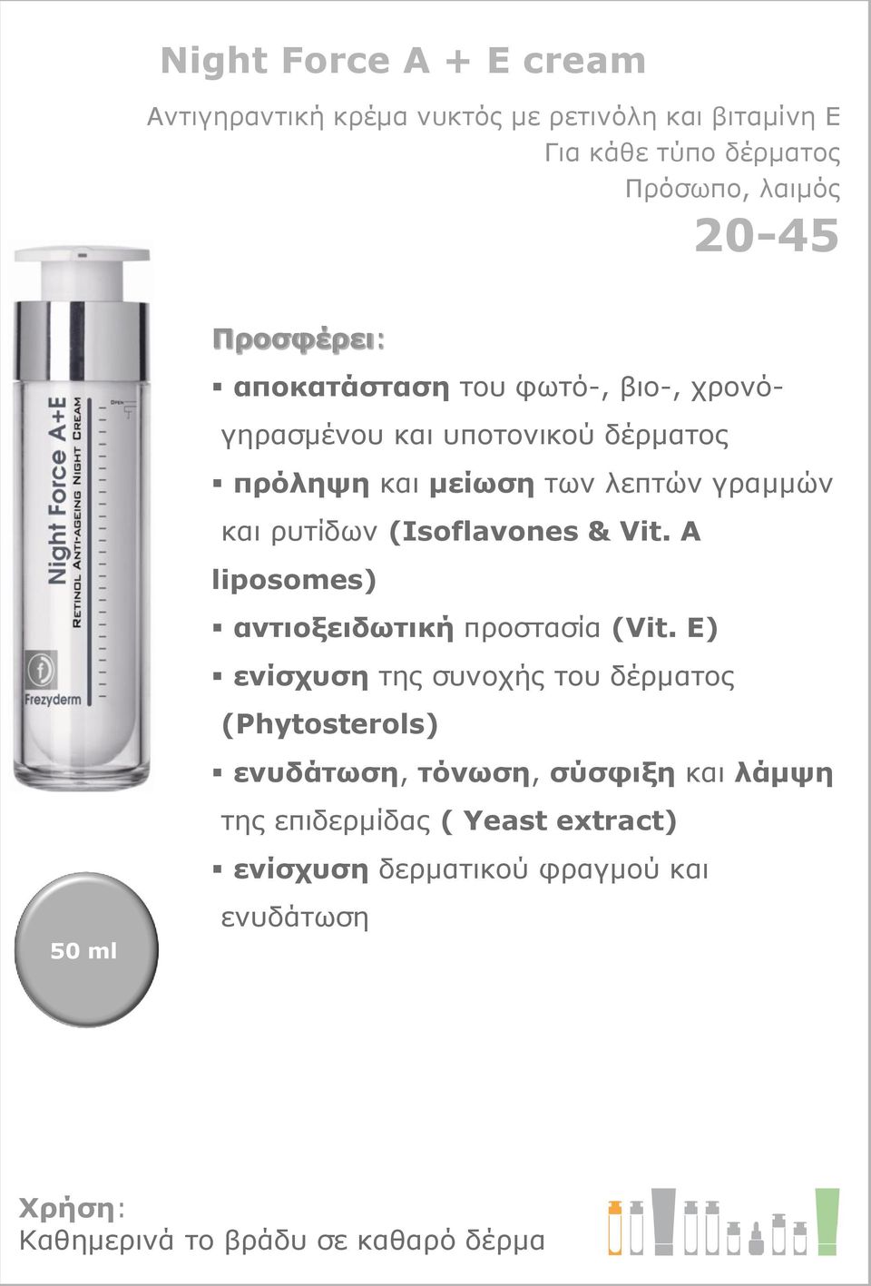 (Isoflavones & Vit. A liposomes) αντιοξειδωτική προστασία (Vit.