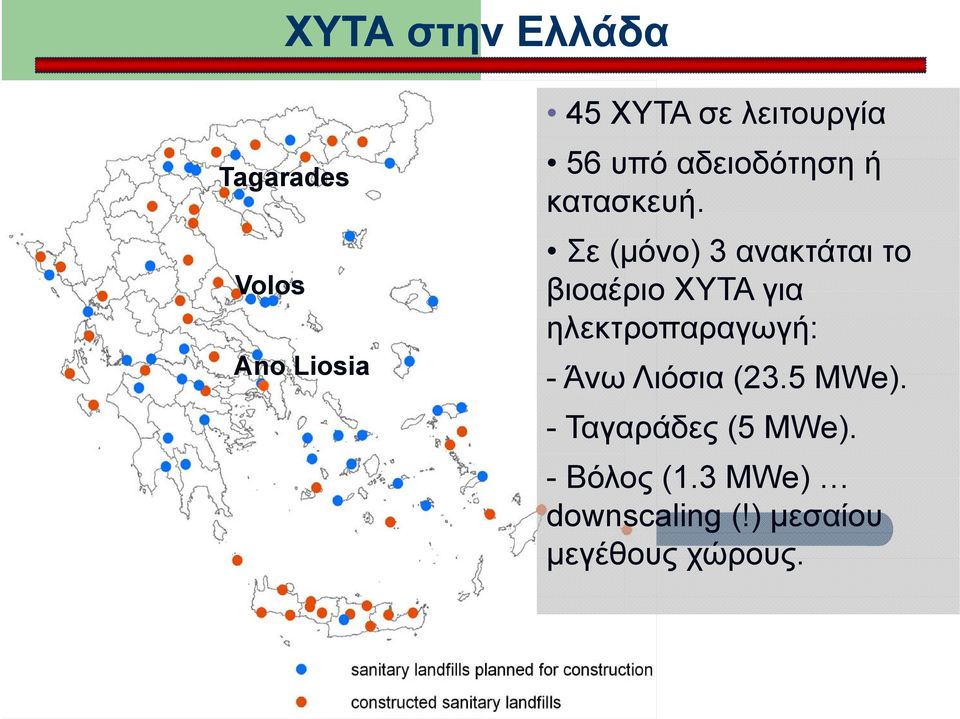 Σε (μόνο) ό 3 ανακτάται το βιοαέριο XYTA για ηλεκτροπαραγωγή: -