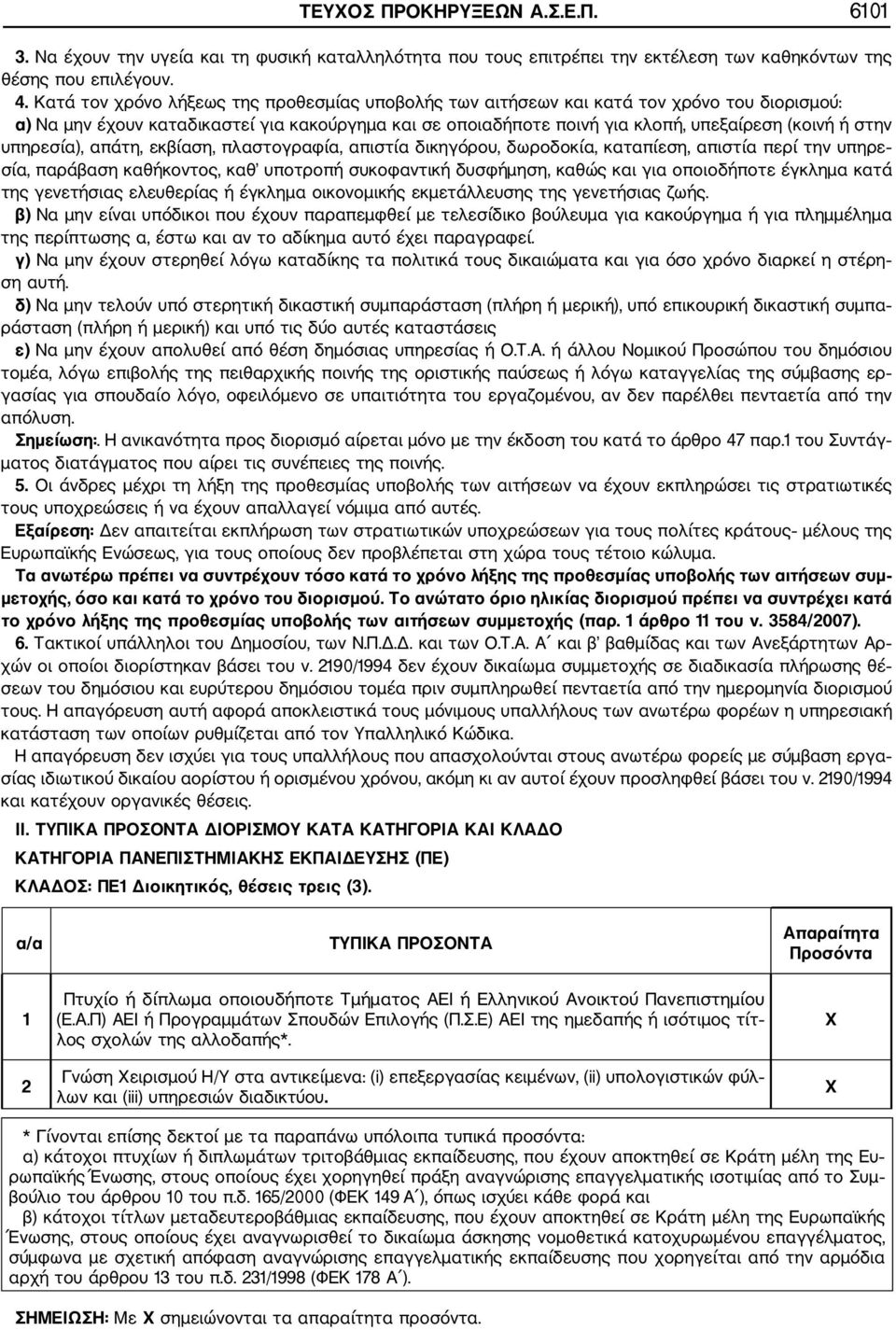 υπηρεσία), απάτη, εκβίαση, πλαστογραφία, απιστία δικηγόρου, δωροδοκία, καταπίεση, απιστία περί την υπηρε σία, παράβαση καθήκοντος, καθ υποτροπή συκοφαντική δυσφήμηση, καθώς και για οποιοδήποτε