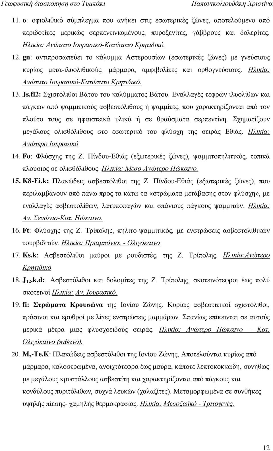 fl2: Σχιστόλιθοι Βάτου του καλύμματος Βάτου.