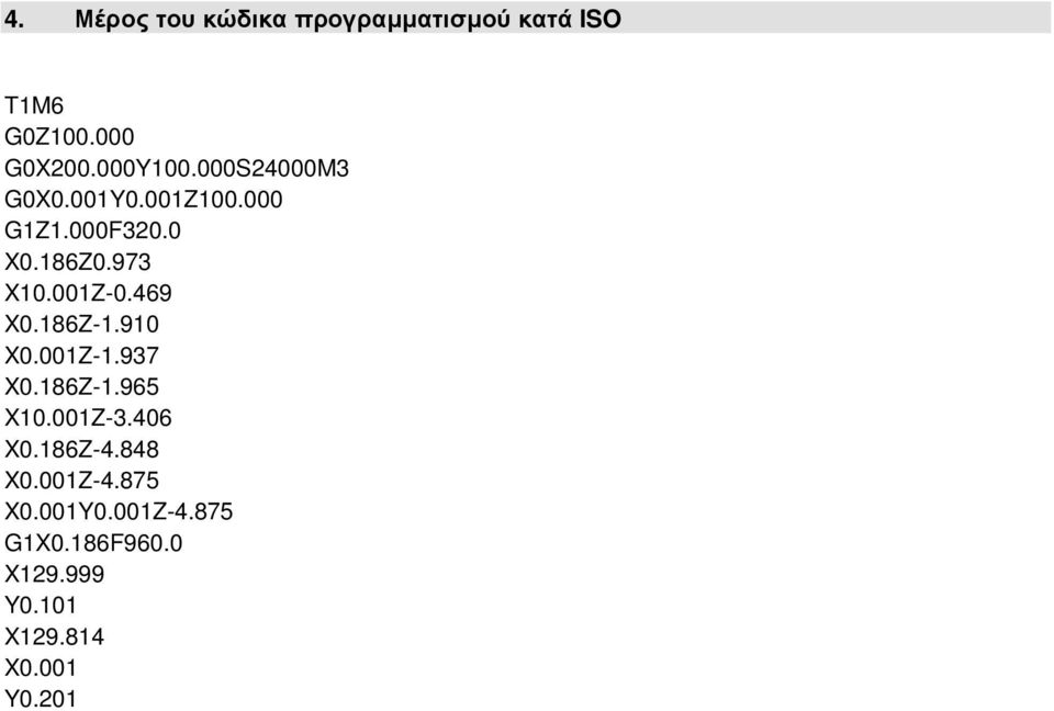 469 X0.186Z-1.910 X0.001Z-1.937 X0.186Z-1.965 X10.001Z-3.406 X0.186Z-4.848 X0.