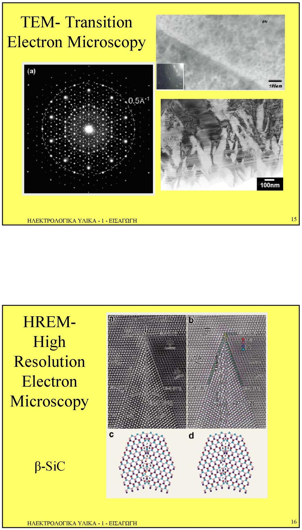 HREM- High Resolution Electron
