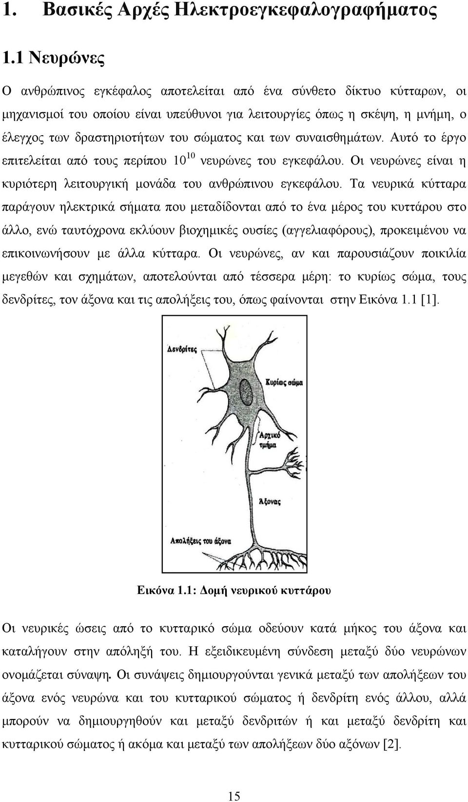 και των συναισθημάτων. Αυτό το έργο επιτελείται από τους περίπου 10 10 νευρώνες του εγκεφάλου. Οι νευρώνες είναι η κυριότερη λειτουργική μονάδα του ανθρώπινου εγκεφάλου.