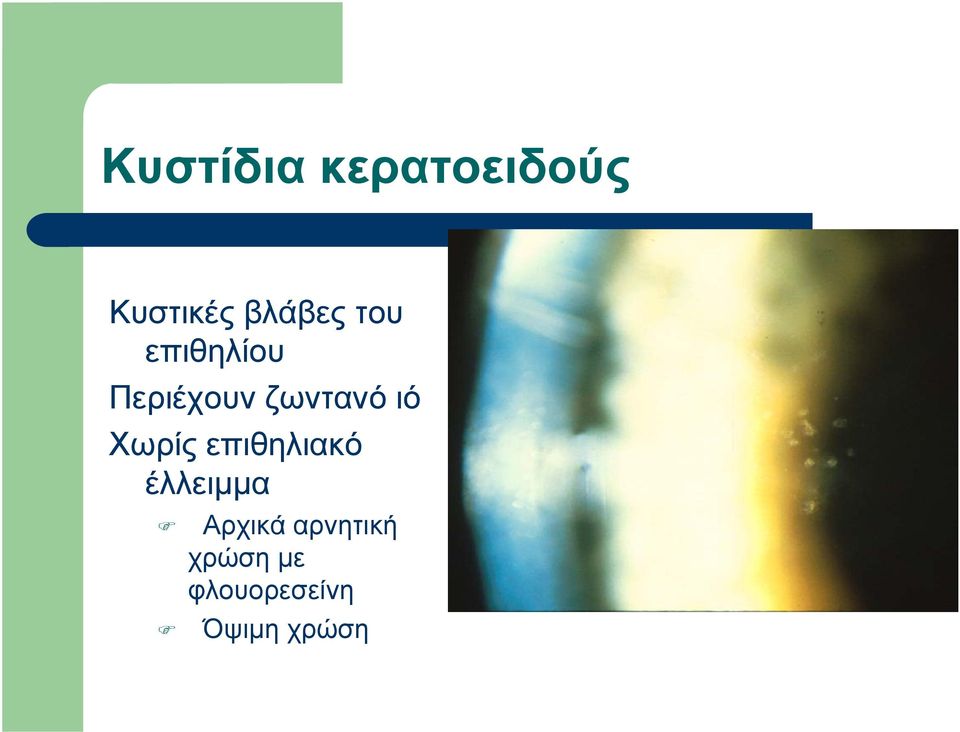 ζωντανό ιό Χωρίς επιθηλιακό έλλειμμα