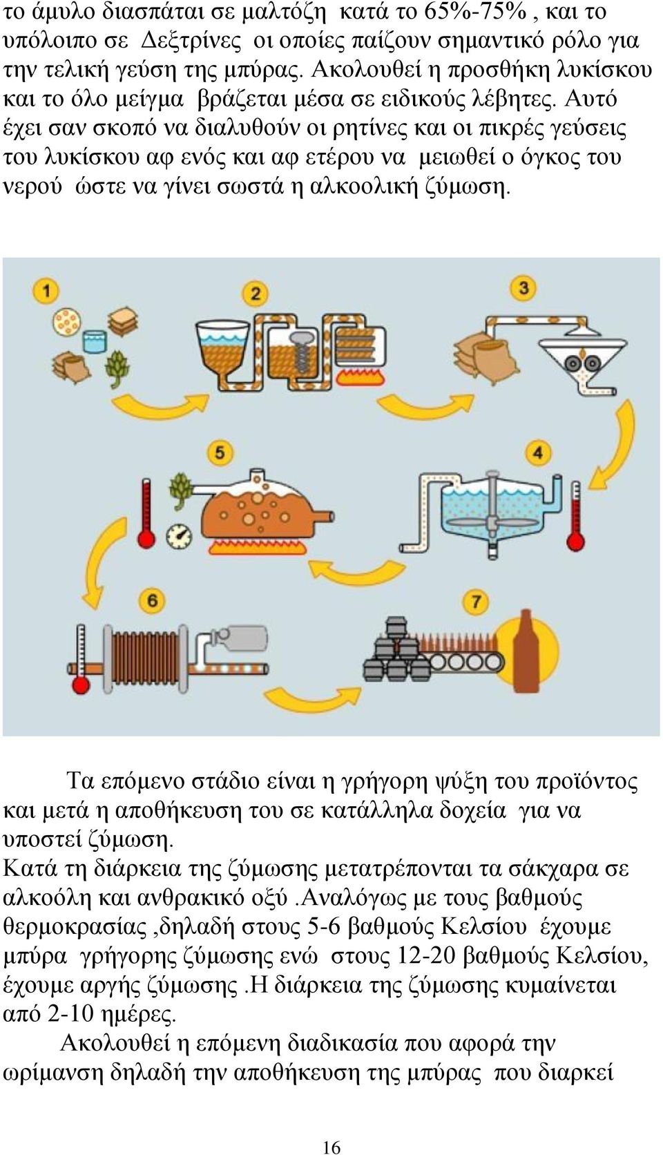 Αυτό έχει σαν σκοπό να διαλυθούν οι ρητίνες και οι πικρές γεύσεις του λυκίσκου αφ ενός και αφ ετέρου να μειωθεί ο όγκος του νερού ώστε να γίνει σωστά η αλκοολική ζύμωση.