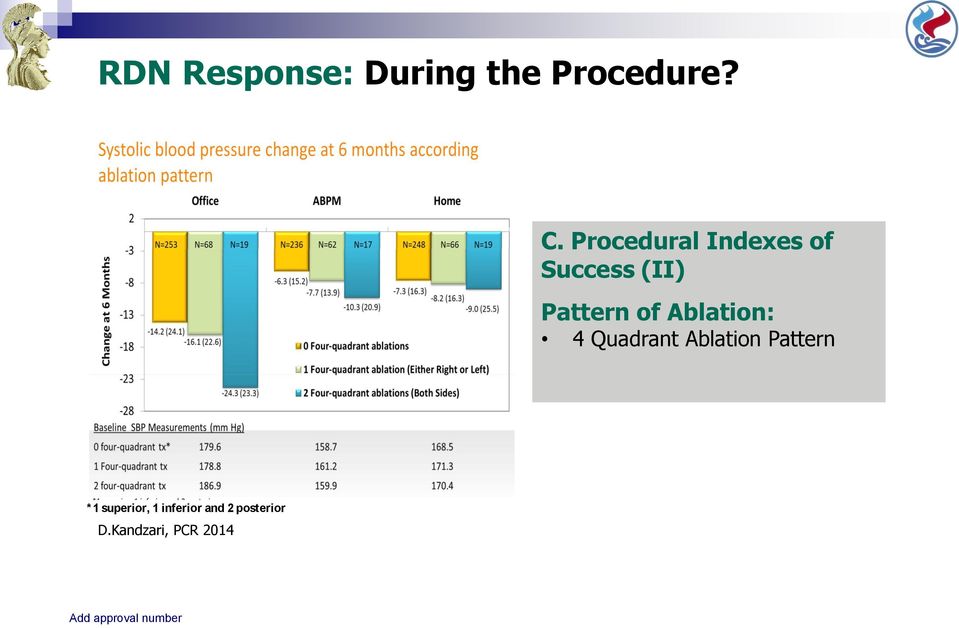 Ablation: 4 Quadrant Ablation Pattern *1 superior,