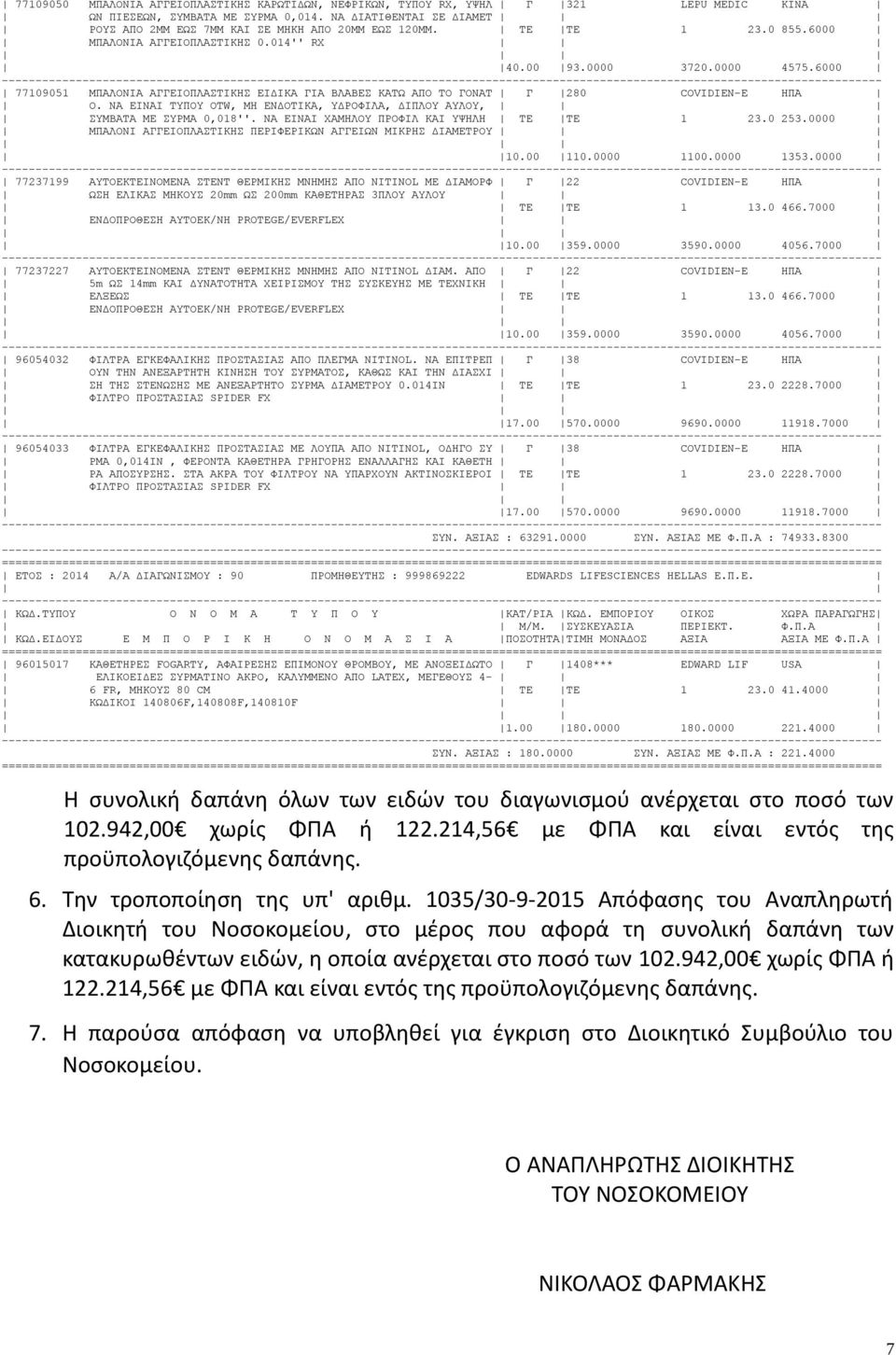 6000 77109051 ΜΠΑΛΟΝΙΑ ΑΓΓΕΙΟΠΛΑΣΤΙΚΗΣ ΕΙΔΙΚΑ ΓΙΑ ΒΛΑΒΕΣ ΚΑΤΩ ΑΠΟ ΤΟ ΓΟΝΑΤ Γ 280 COVIDIEN-E ΗΠΑ Ο. ΝΑ ΕΙΝΑΙ ΤΥΠΟΥ OTW, ΜΗ ΕΝΔΟΤΙΚΑ, ΥΔΡΟΦΙΛΑ, ΔΙΠΛΟΥ ΑΥΛΟΥ, ΣΥΜΒΑΤΑ ΜΕ ΣΥΡΜΑ 0,018''.