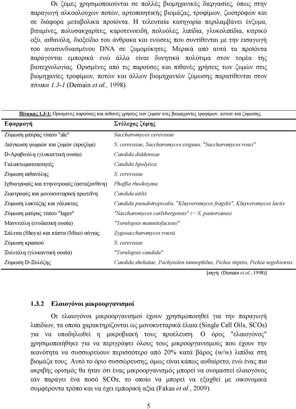 εισαγωγή του ανασυνδυασμένου DNA σε ζυμομύκητες. Μερικά από αυτά τα προϊόντα παράγονται εμπορικά ενώ άλλα είναι δυνητικά πολύτιμα στον τομέα της βιοτεχνολογίας.