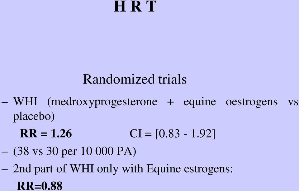 placebo) RR = 1.26 CI = [0.83-1.