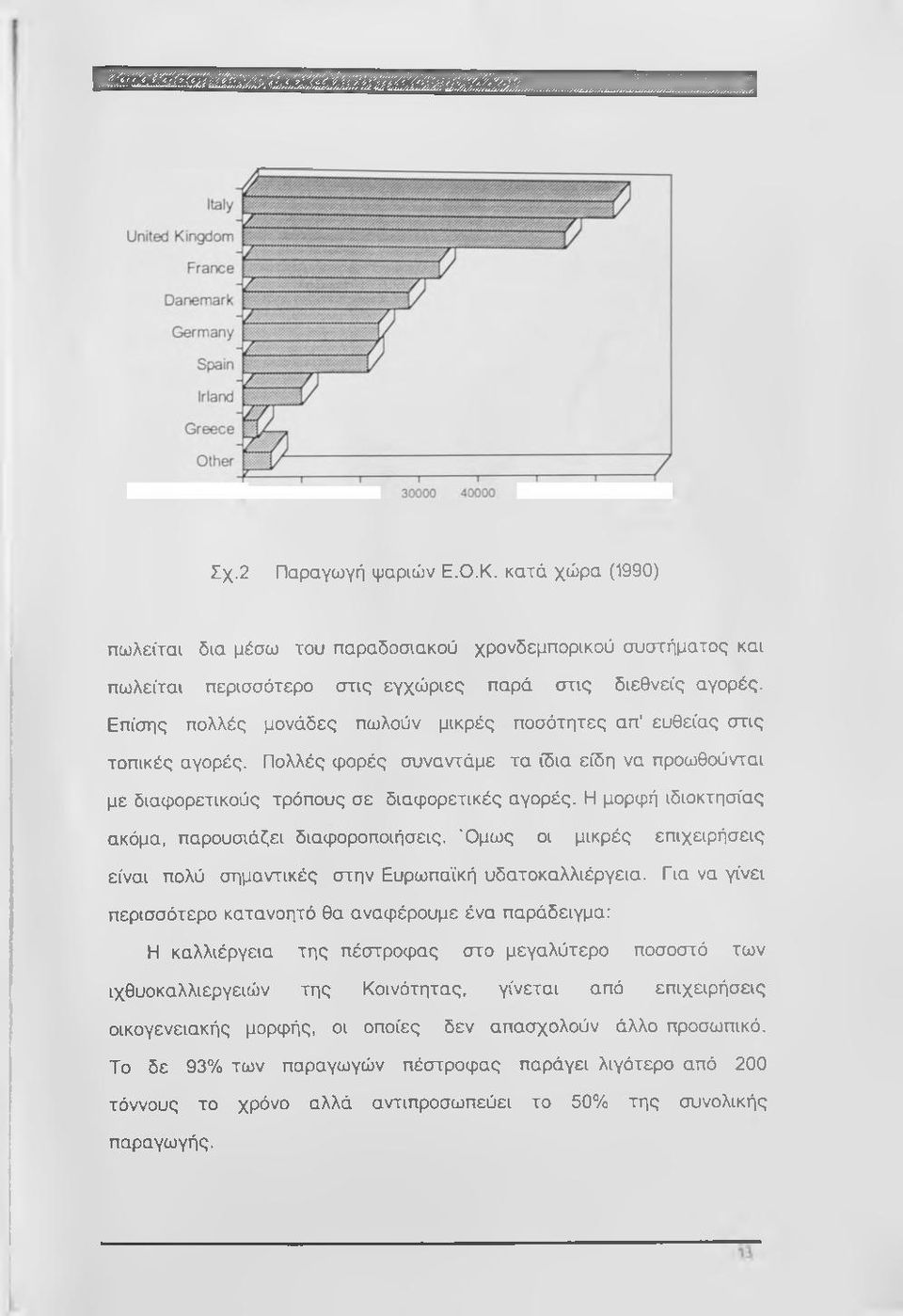 Η μορφή ιδιοκτησίας ακόμα, παρουσιάζει διαφοροποιήσεις. Όμως οι μικρές επιχειρήσεις είναι πολύ σημαντικές στην Ευρωπαϊκή υδατοκαλλιέργεια.