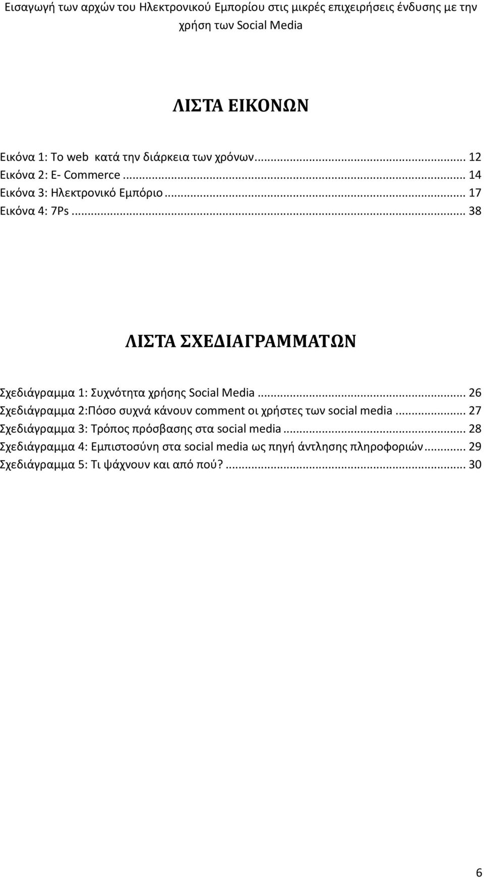 .. 38 ΛΙΣΤΑ ΣΧΕΔΙΑΓΡΑΜΜΑΤΩΝ Σχεδιάγραμμα 1: Συχνότητα χρήσης Social Media.