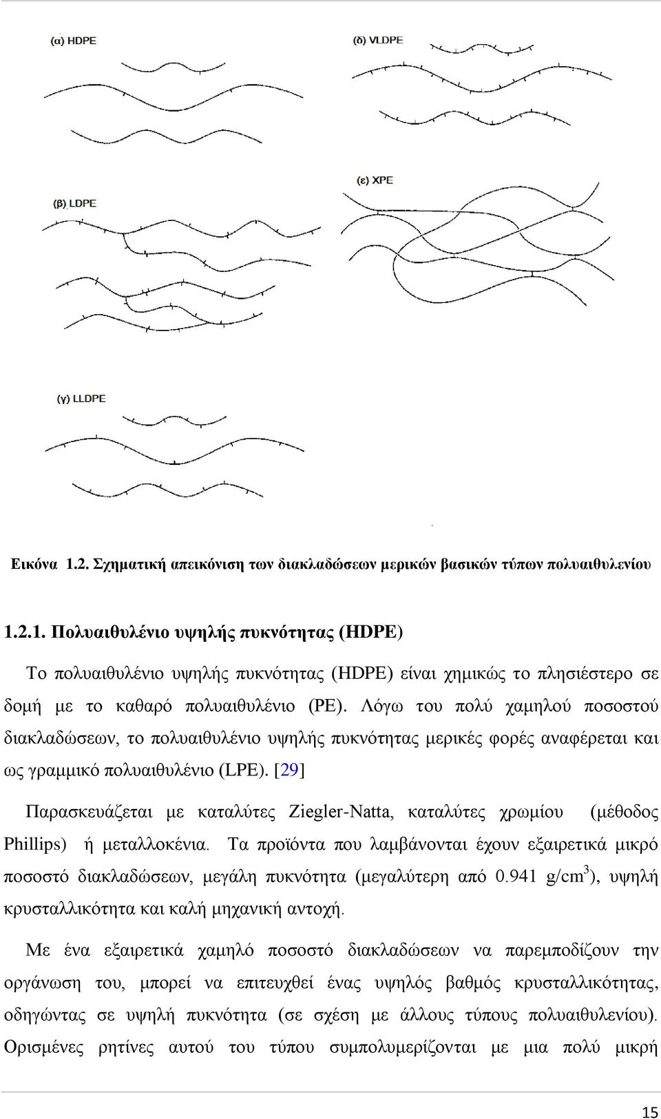 [29] Παρασκευάζεται με καταλύτες Ziegler-Natta, καταλύτες χρωμίου (μέθοδος Phillips) ή μεταλλοκένια.