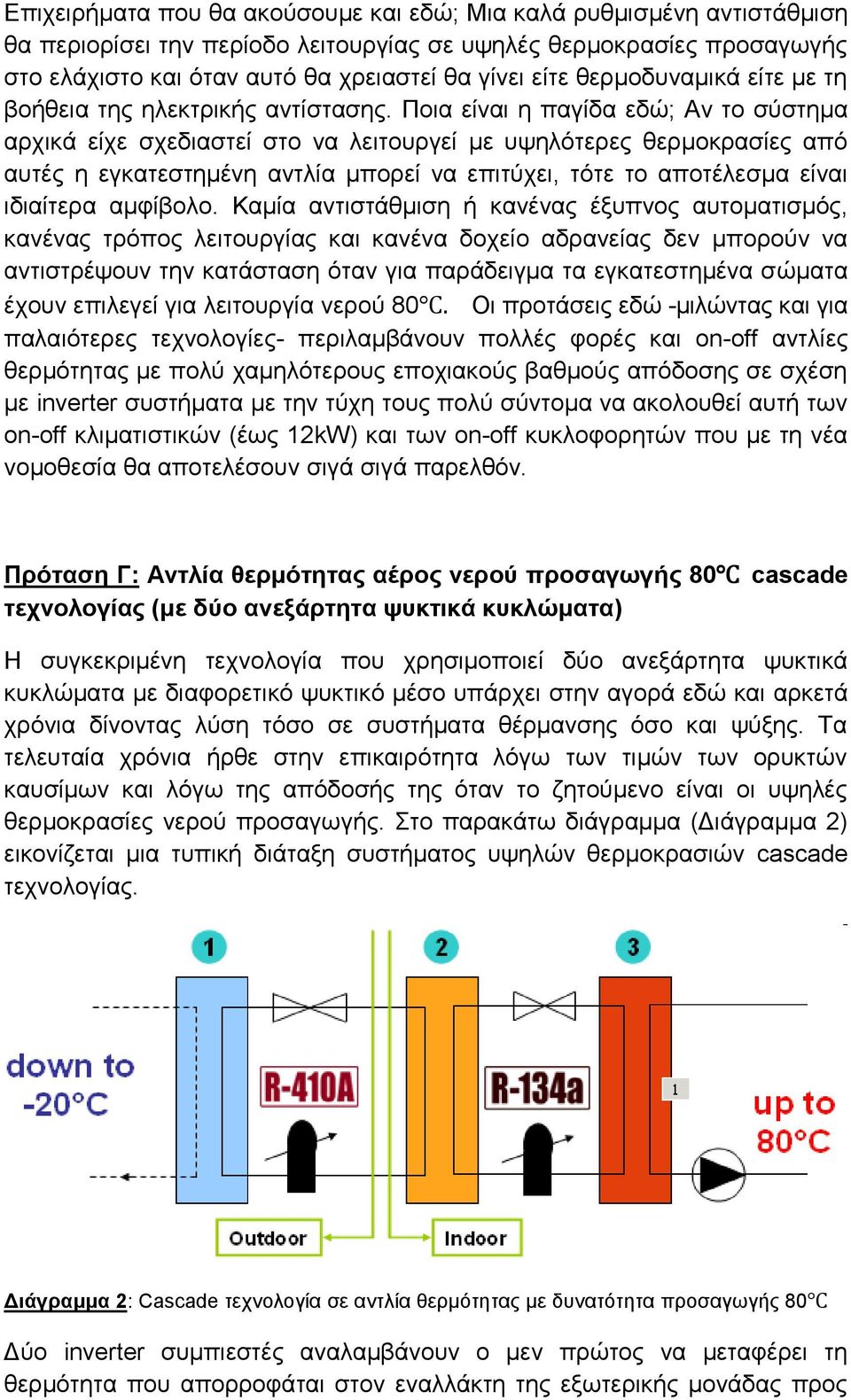 Ποια είναι η παγίδα εδώ; Αν το σύστημα αρχικά είχε σχεδιαστεί στο να λειτουργεί με υψηλότερες θερμοκρασίες από αυτές η εγκατεστημένη αντλία μπορεί να επιτύχει, τότε το αποτέλεσμα είναι ιδιαίτερα