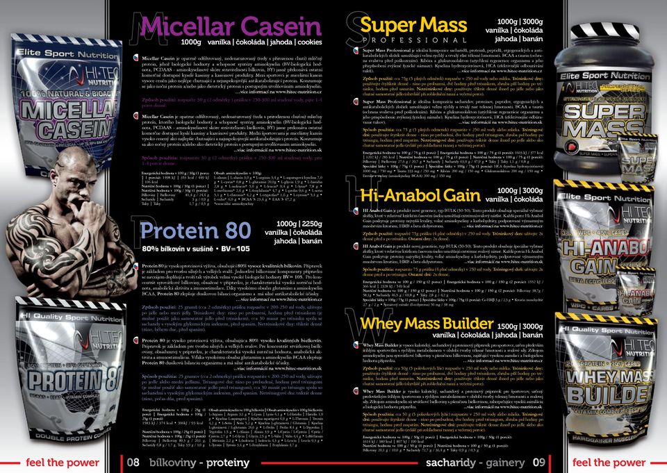 Mezi sportovci je micelární kasein vysoce ceněn jako nejlépe chutnající a nejuspokojivější antikatabolizující protein.