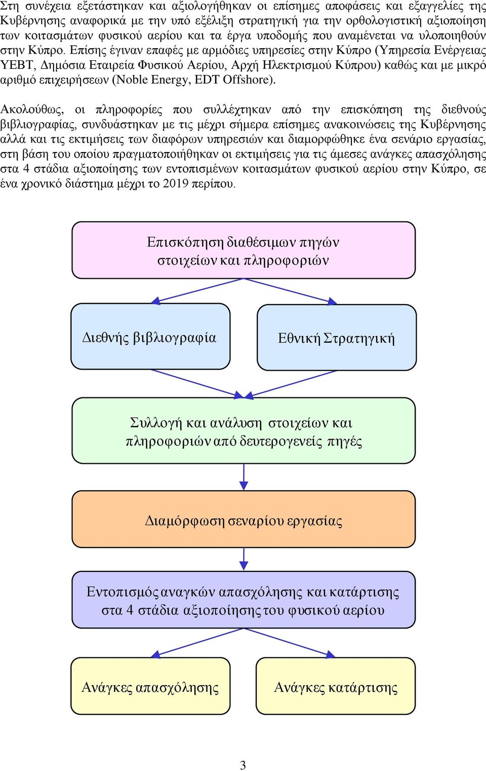 Δπίζεο έγηλαλ επαθέο κε αξκφδηεο ππεξεζίεο ζηελ Κχπξν (Τπεξεζία Δλέξγεηαο ΤΔΒΣ, Γεκφζηα Δηαηξεία Φπζηθνχ Αεξίνπ, Αξρή Ζιεθηξηζκνχ Κχπξνπ) θαζψο θαη κε κηθξφ αξηζκφ επηρεηξήζεσλ (Noble Energy, EDT