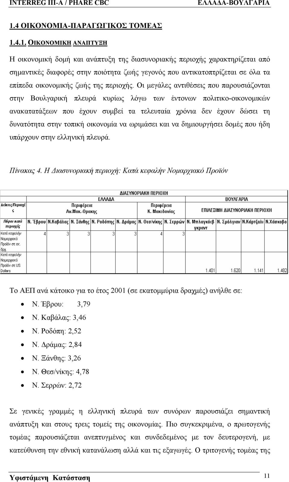 Οι μεγάλες αντιθέσεις που παρουσιάζονται στην Βουλγαρική πλευρά κυρίως λόγω των έντονων πολιτικο-οικονομικών ανακατατάξεων που έχουν συμβεί τα τελευταία χρόνια δεν έχουν δώσει τη δυνατότητα στην